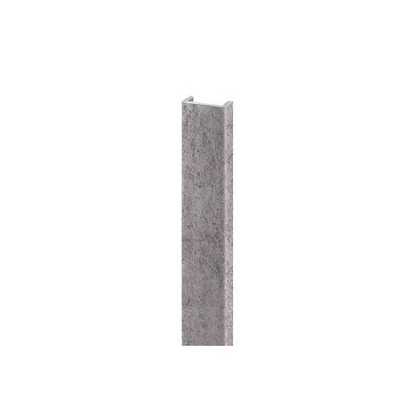 ГП. 0217 Торцевая заглушка для цоколя Н.120, бетон светло-серый