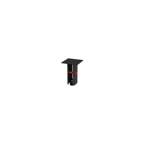 Ножка декоративная Бруклин, h.150, отделка черный бархат (матовый)+красный