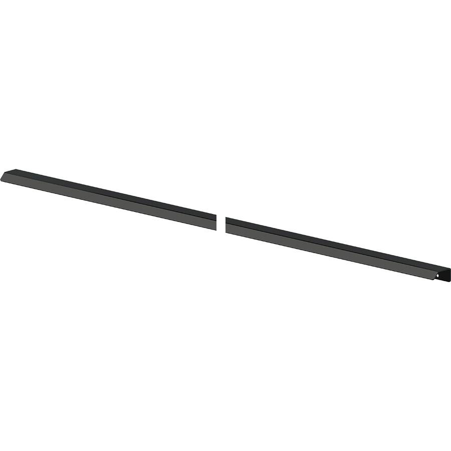 Ручка-профиль накладная L.1196мм, отделка черный бархат (матовый)