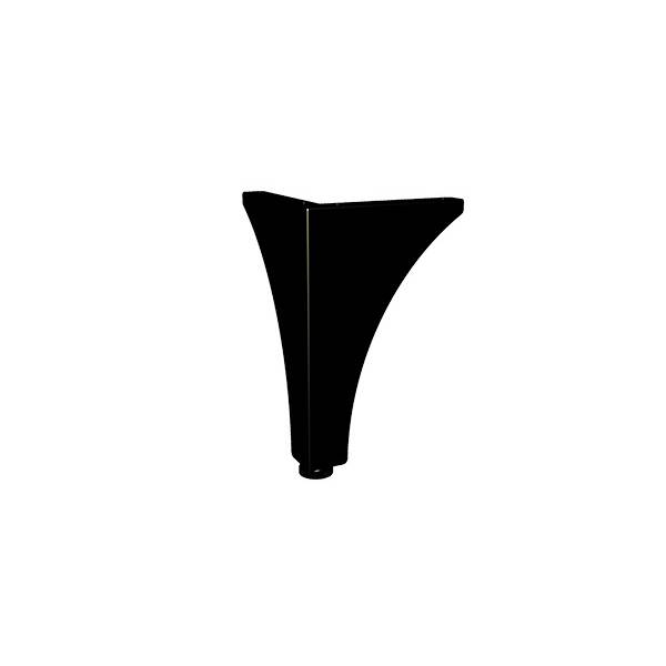 Ножка декоративная Флоренция, h.250, отделка черный бархат (матовый)