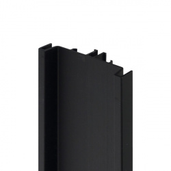 Gola Профиль вертикальный промежуточный SNAP ON, для 18мм ДСП, L=4500мм, отделка черный шлифованный