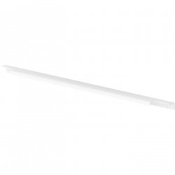 Ручка-профиль накладная L.596мм, отделка белый бархат (матовый)