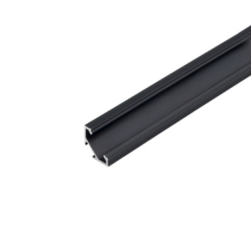 Профиль 1616LG для LED подсветки накладной, L=3000 мм, отделка черный (анодировка)