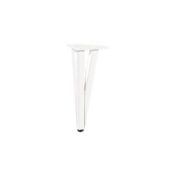 Ножка декоративная Риза, h.250, отделка белый бархат (матовый)