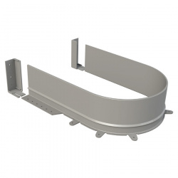 Задняя стенка для п-образного ящика (ДСП 18мм), отделка серый металлик