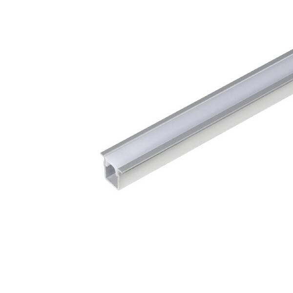 Образец  профиля 1009 для LED подсветки врезной, L=100 мм, отделка алюминий