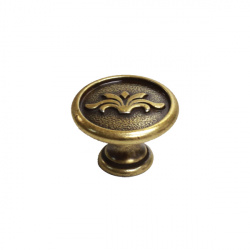 Ручка-кнопка, отделка бронза "Валенсия"