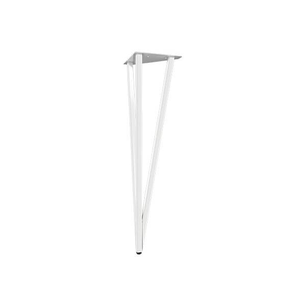 Нога для стола Риза, h.720, отделка белый бархат (матовый)
