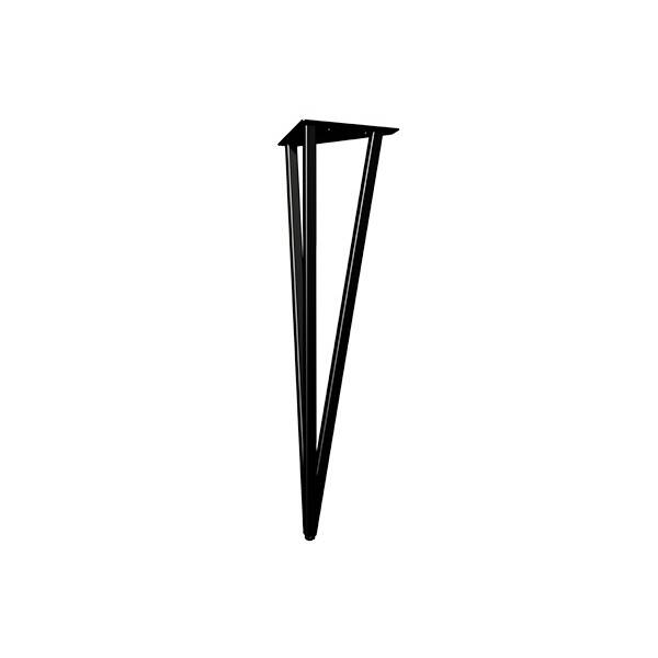 Нога для стола Риза, h.720, отделка черный бархат (матовый)
