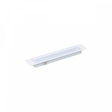 Образец LED профиля 2210 с рассеивателем, клипсой и заглушками, отделка белый 