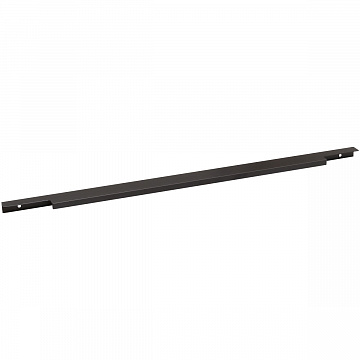 Ручка-профиль накладная L.596мм, отделка черный шлифованный (анодировка)