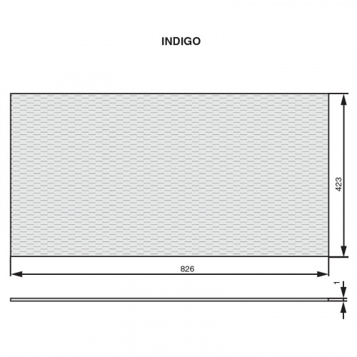 AGO-Globe Коврик для ящика в базу 900 (423х826), цвет орион серый
