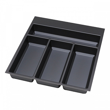 SKY Ёмкость в базу 450 (423х376) для столовых приборов, цвет черный матовый
