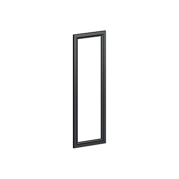 МИЛАН Фасад рамочный 1316х446 под стекло, отделка черная (покраска)