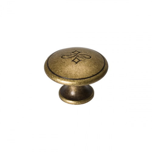Ручка-кнопка, отделка бронза "Флоренция"