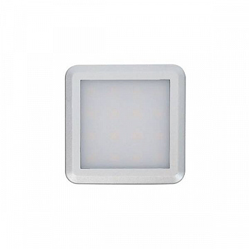 Светильник LED Square 2, 1,5W/12V, 3000K, отделка под алюминий, кон-р  L813
