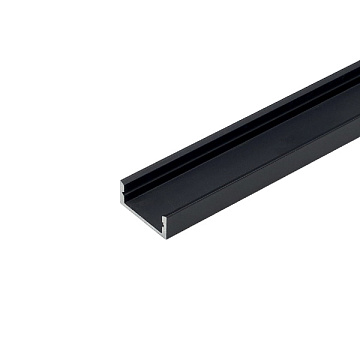 Профиль 0716 для LED подсветки накладной, L=3000 мм, отделка алюминий черный (анодировка)