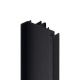 Gola Профиль вертикальный боковой SNAP ON, для 18мм ДСП, L=4500мм, отделка черный шлифованный