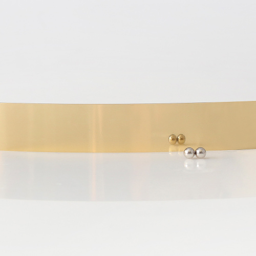 Кромка в БОБИНЕ PVC 0.8, Золото зеркальное LD0121 с защитной плёнкой