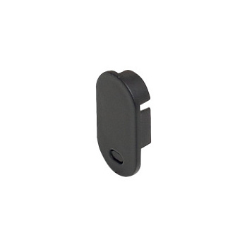 Заглушка с отверстием для профиль-штанги 1530, цвет черный