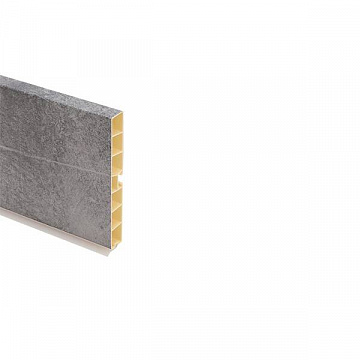0217 Цоколь ПВХ H.100, L=4000, бетон светло-серый