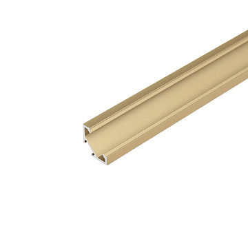 Профиль 1616LG для LED подсветки накладной, L=3000 мм, отделка золото (анодировка)