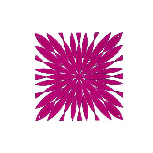 Комплект декоративных панелей DAISY 254х254мм (6 штук),  отделка розовая