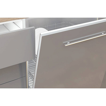 Комплект защитных накладок H.720 мм для посудомоечных машин, отделка алюминий (анодировка)