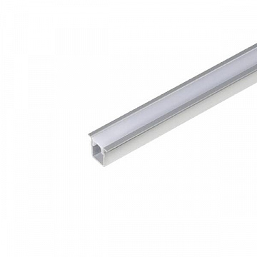 Образец  профиля 1009 для LED подсветки врезной, L=100 мм, отделка алюминий