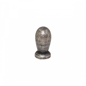 Ручка-кнопка, отделка серебро античное