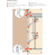 EXEDRA Комплект фурнитуры для 1-ой правой двери (Н1576-2530 мм)