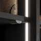Двухсенсорный  IR - датчик открывания фасада накладной, 60W/12V, 120W/24V, с кон-ром L813, цвет серебро