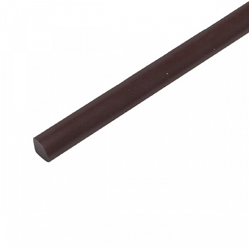 Профиль для крепления витражей, ПВХ 5.5х7мм, цвет коричневый, в бухтах